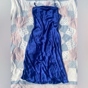Blue Bebe Slip Dress